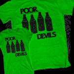 The Poor Devils - Black Flag Rip-Off [T-Shirt] (Farbe: grün | Print: schwarz)